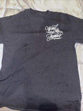 World Famous Black Graphic Tee - Script Logo